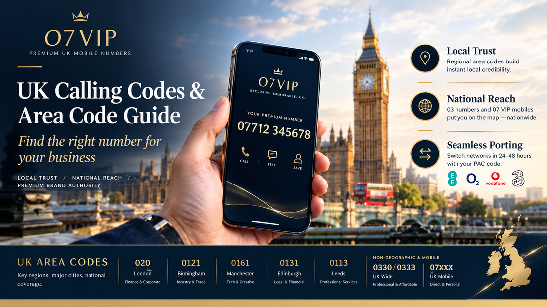 UK Area Codes & Phone Numbers: Complete Guide for Business | 07VIP