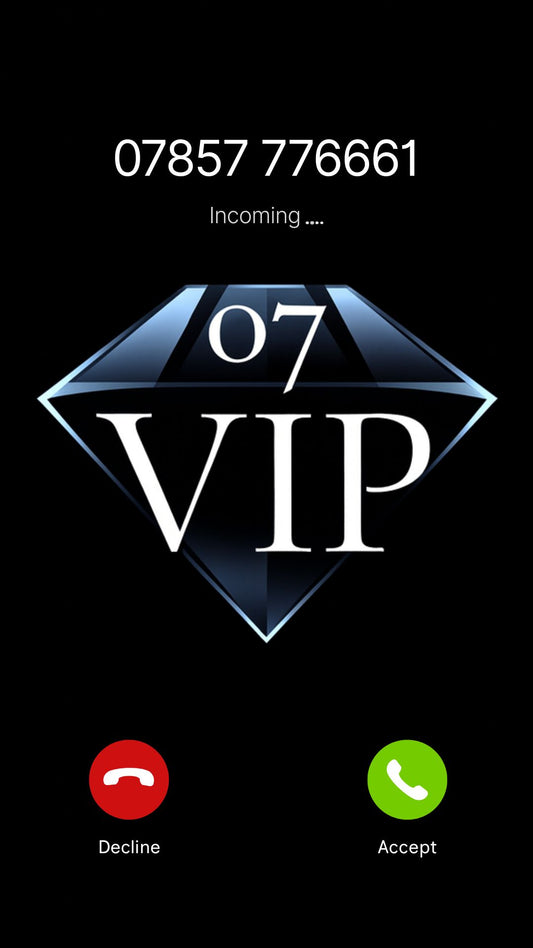 VIP UK mobile number {{ product.title }} on incoming call screen – premium memorable phone number
