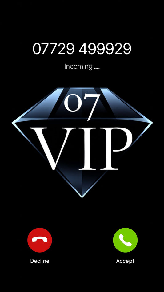 VIP UK mobile number {{ product.title }} on incoming call screen – premium memorable phone number